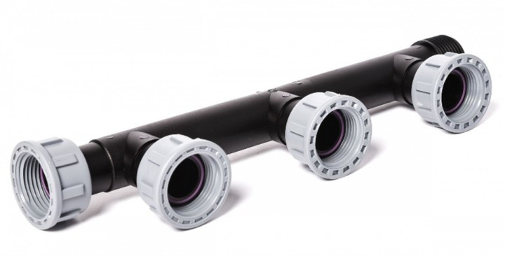 Kolektor na 3 elektrozawory OR 1"