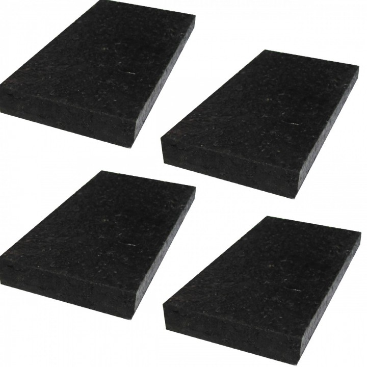 Podkładki gumowe 100x50x10mm pod pompę, zbiornik, 4 sztuki