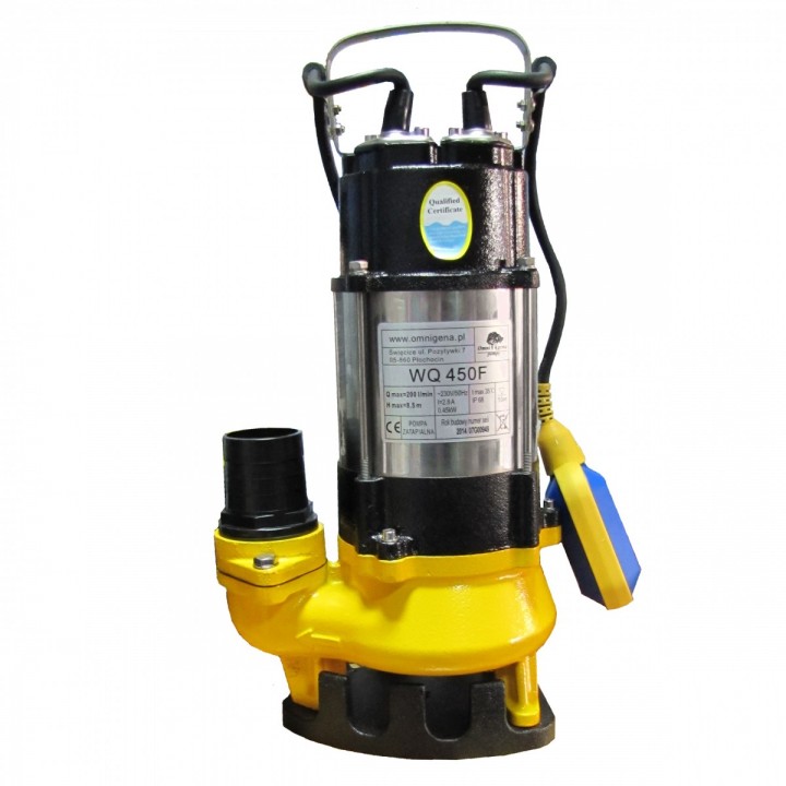 WQ 450F 0,45kW pompa zatapialna do brudnej wody Omnigena