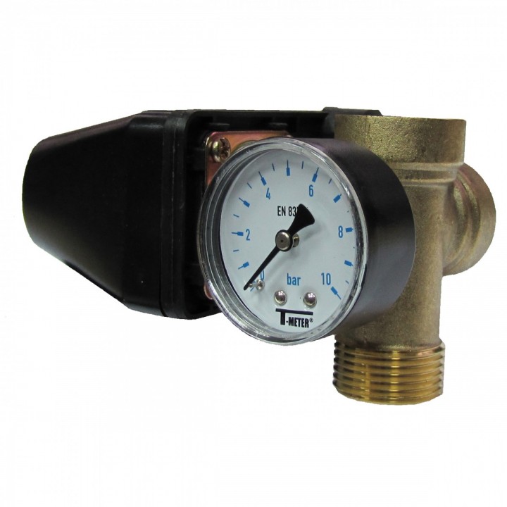 Osprzęt 1" z manometrem i wyłącznikiem ciśnieniowym PT-8 Omnigena